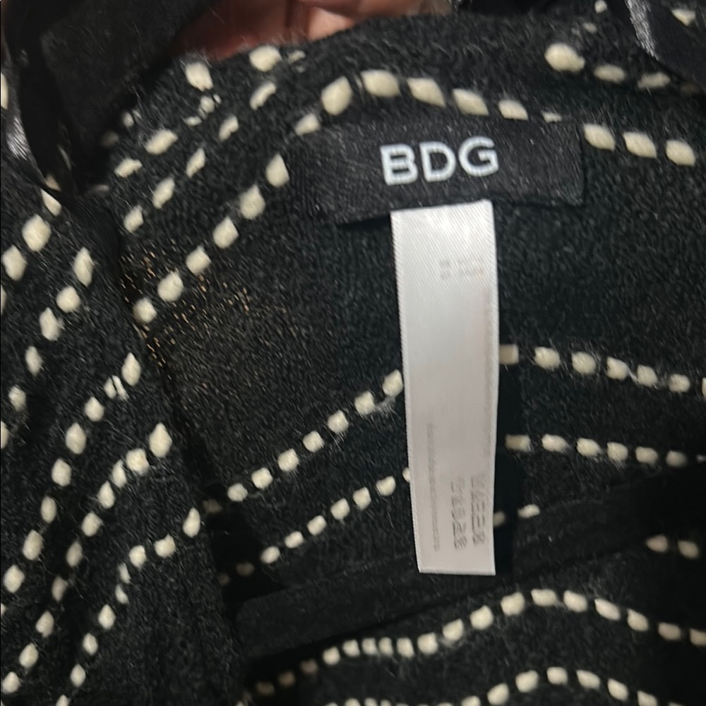 BDG Black and White Studded Poncho Cape - Picture 5 of 5
